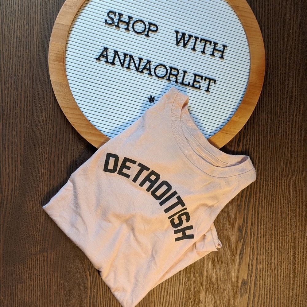 Detroitish drop shoulder shirt